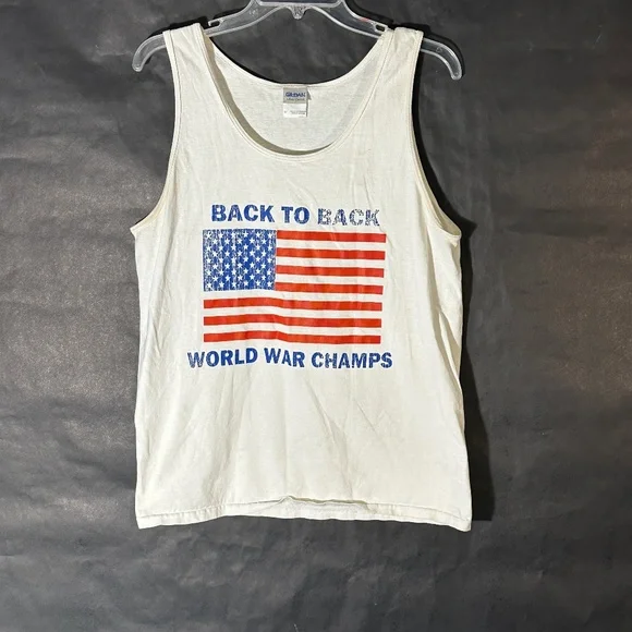 America USA United States Flag World War Champs Tank Top - Picture 2 of 8